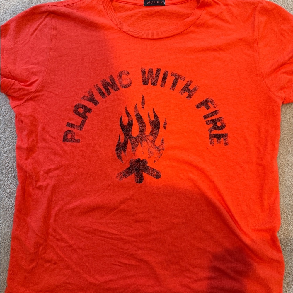 MOTHER Vibrant Red Tee